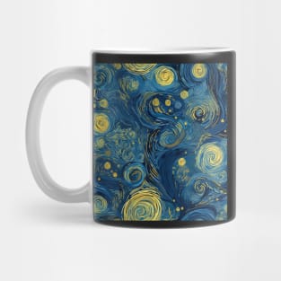 Starry Night Inspired: Vincent Van Gogh Masterpiece Pattern Mug